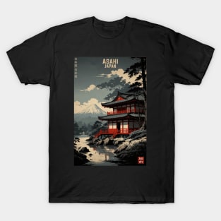 Asahi Japan Vintage Poster Tourism T-Shirt